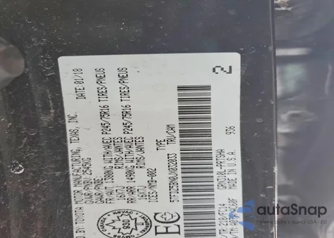 2018 Toyota Tacoma Double Cab из США, поврежденный, VIN 5TFDZ5BN0JX032033